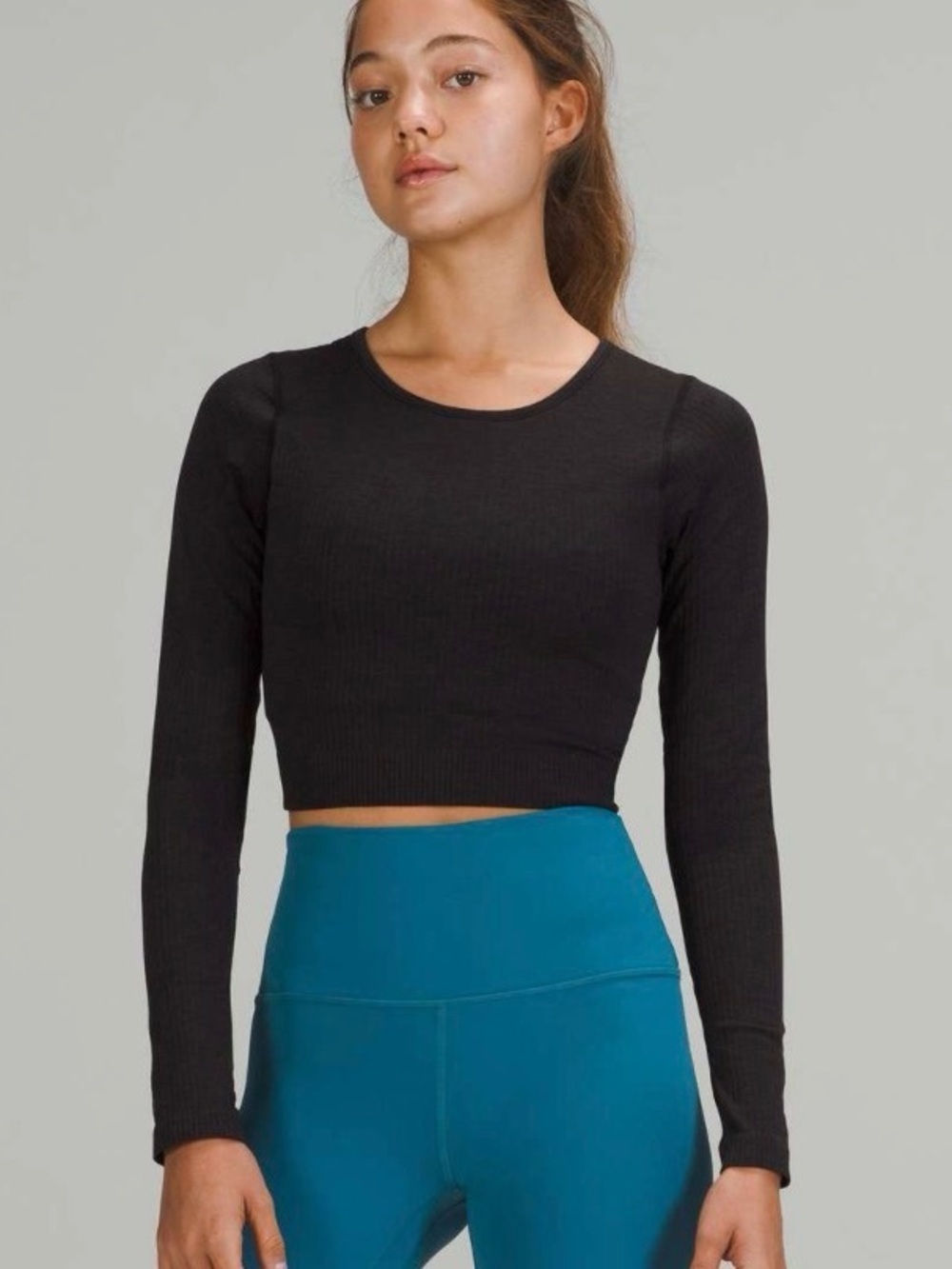 🍋🍋Lululemon Ebb to Street Long Sleeve, black sz 6 guc